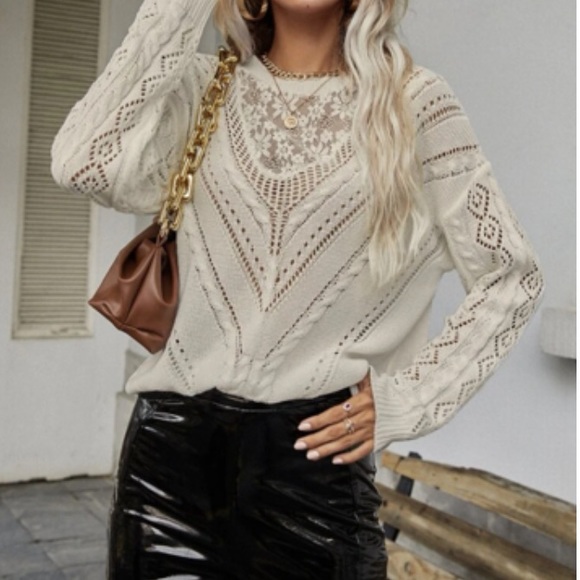 Boho lace sweater - Picture 3 of 16